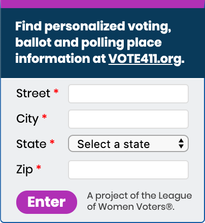 VOTE411 widget- no logo 